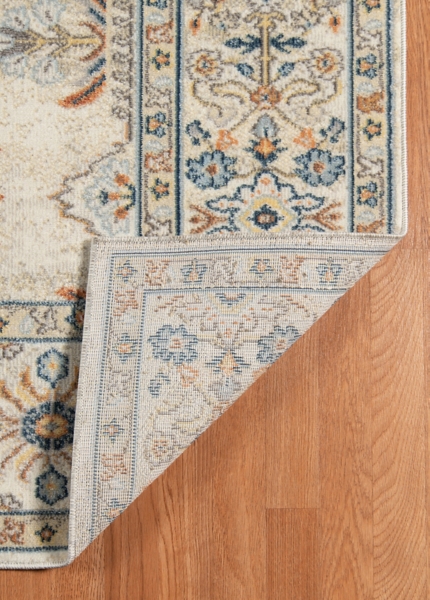 Light Beige Bohemian Area Rug, 7x9