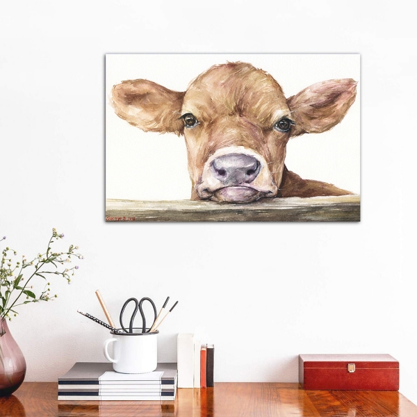 Calf Canvas Art Print, 26x18