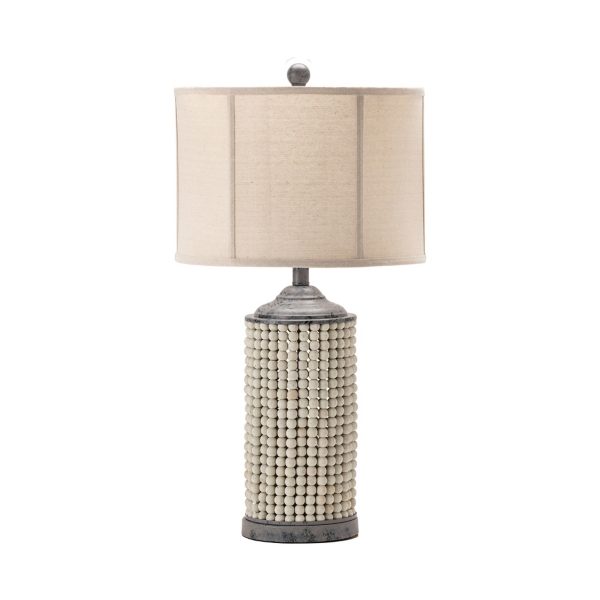 Cream Beaded Table Lamp | Kirklands