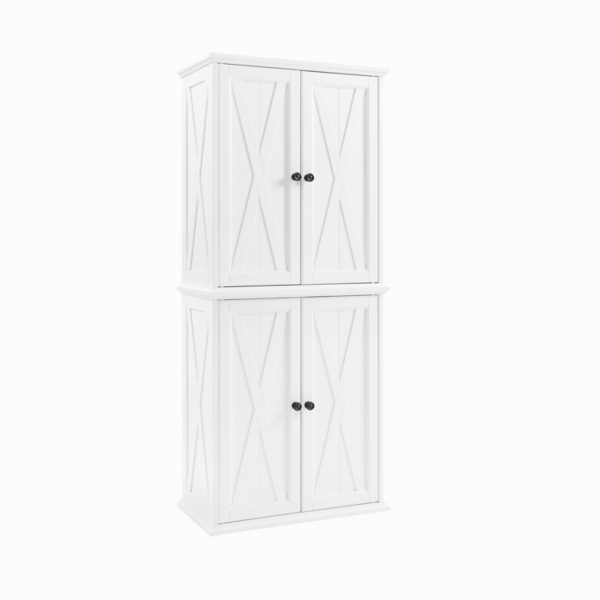 White Clifton Tall Pantry Cabinet Kirklands