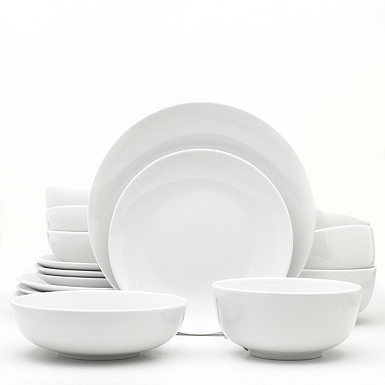 Black and White Aylin 16-pc. Dinnerware Set