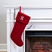 Red Knit Monogram K Stocking