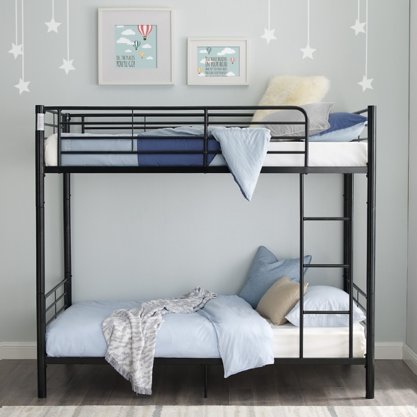 black iron bunk beds