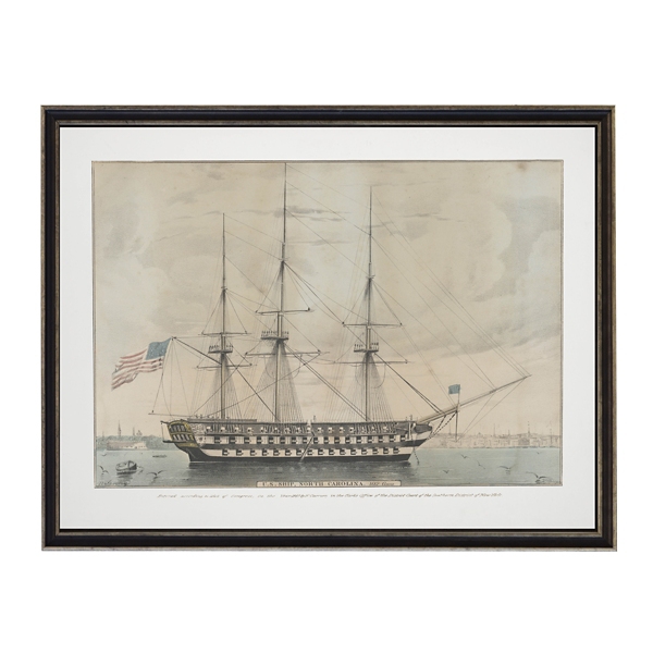 North Carolina United States Ship Framed Art Print Kirklands Home