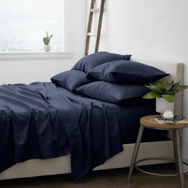 Navy Ultra Soft 6-pc. Full Sheet Set