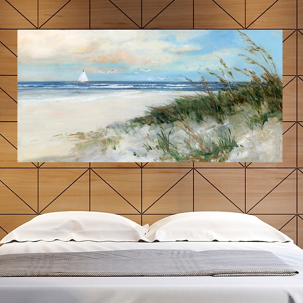 Oak Island Sunrise Canvas Art Print, 40x20 in.