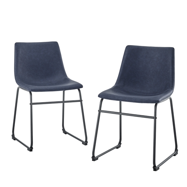 Leather industrial dining online chairs