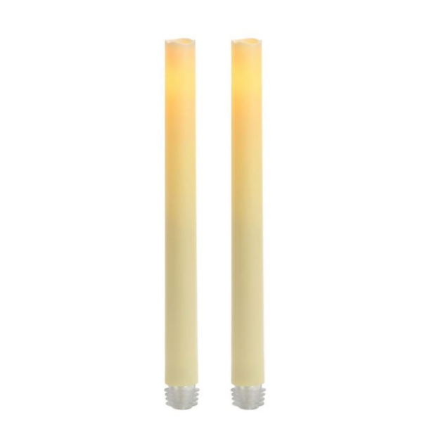 Cream Wax 9 in. LED Taper Candles, Set of 2 Kirklands Home
