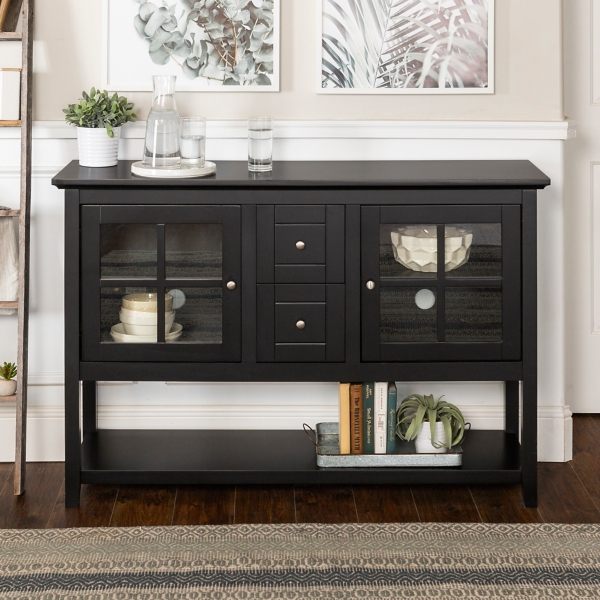 Sideboard deals black wood