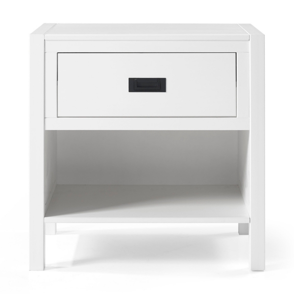 White Solid Wood 1 Drawer Nightstand Kirklands Home