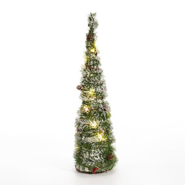 PreLit Cone Pine Christmas Tree, 24 in. Kirklands Home