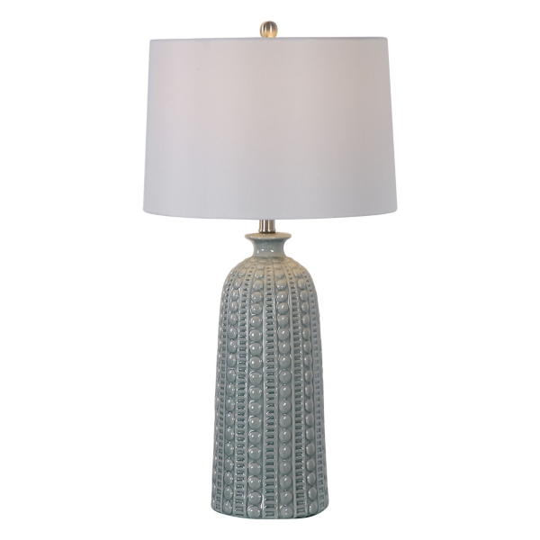 blue green table lamps