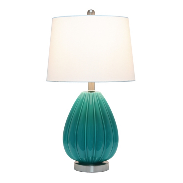 teal table lamp