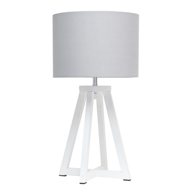 grey shade table lamp