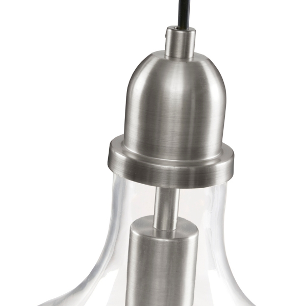 Silver Glass Avalon Pendant Light
