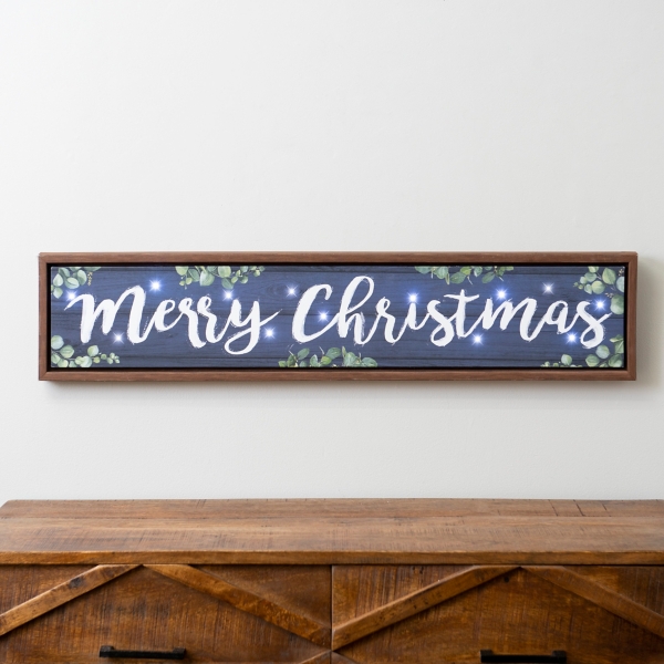 merry christmas pre lit sign