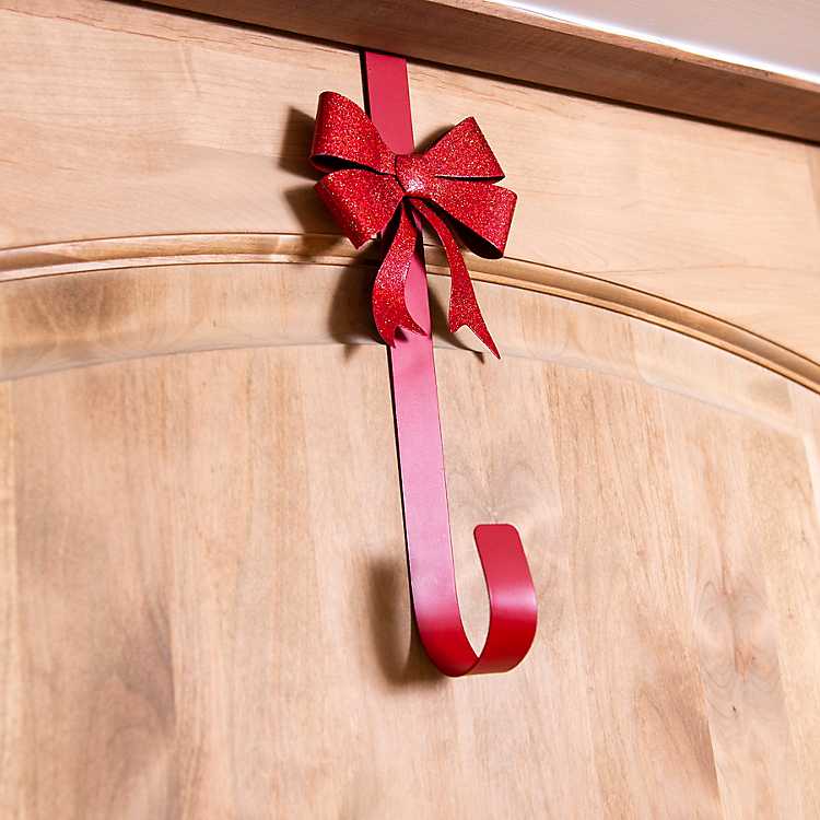 Red Sparkly Christmas Present Wreath Door Hanger
