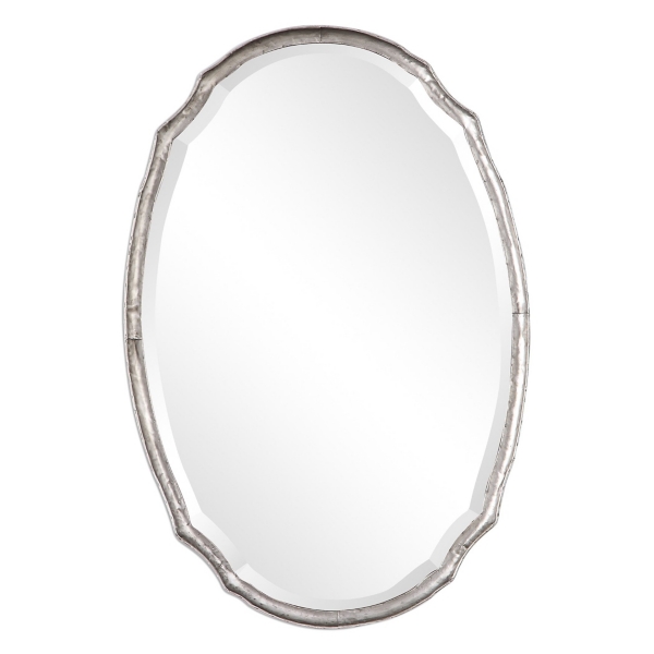 Silver Hammered Metal Oval Wall Mirror Kirklands Home