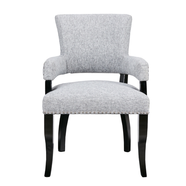 Gray Warms Nailhead Trim Dining Chair