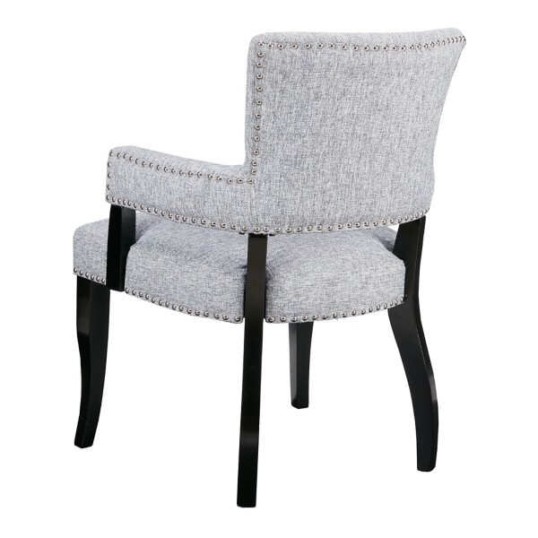 Gray Warms Nailhead Trim Dining Chair