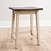 Dark Brown and Ivory Jackson Stool