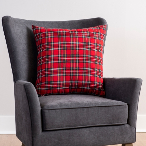 Red Tartan Plaid Feather Filled Pillow Kirklands Home