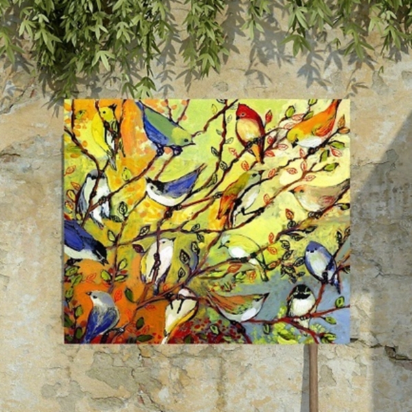 Birds of A Feather Outdoor Canvas Art Print