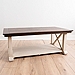 Dark Brown and Ivory Jackson Coffee Table