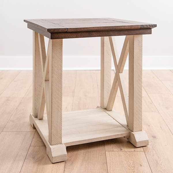 Dark Brown and Ivory Jackson Accent Table Kirklands Home