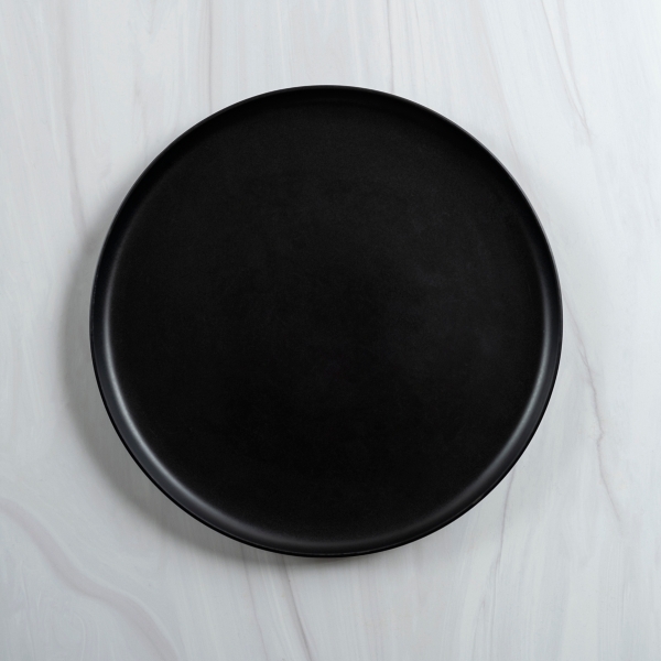 Matte Black Simple Things Dinner Plates, Set of 4