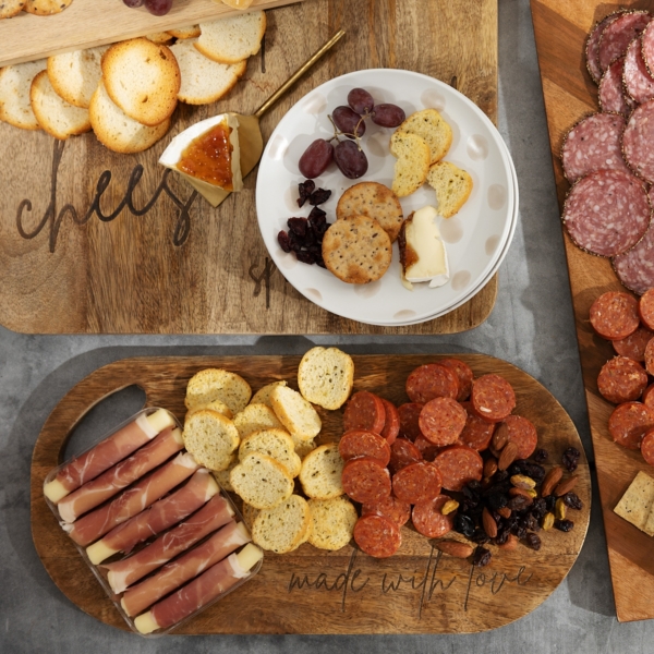 Oval Made with Love Serving Board