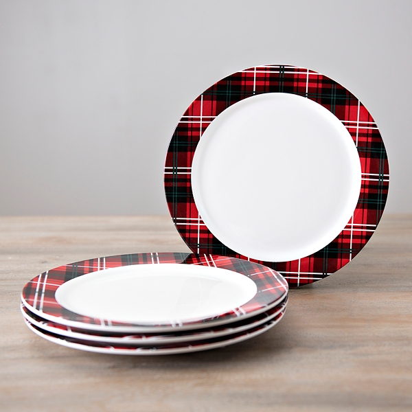 Tartan dinner outlet plates