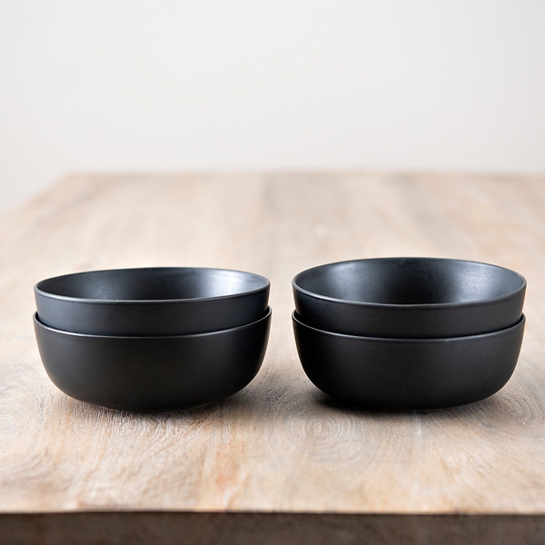 Brandless Black Stoneware Cereal Bowl - Set of 2