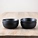 Matte Black Simple Things Cereal Bowls, Set of 4