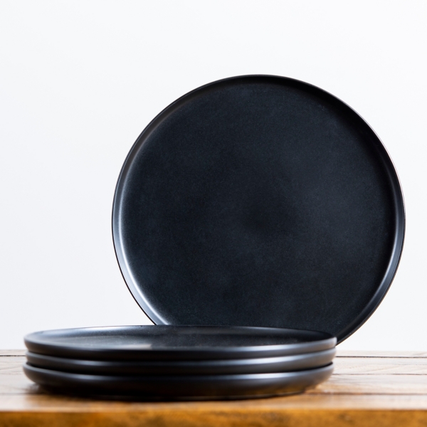 Matte Black Simple Things Dinner Plates Set of 4 Kirklands Home