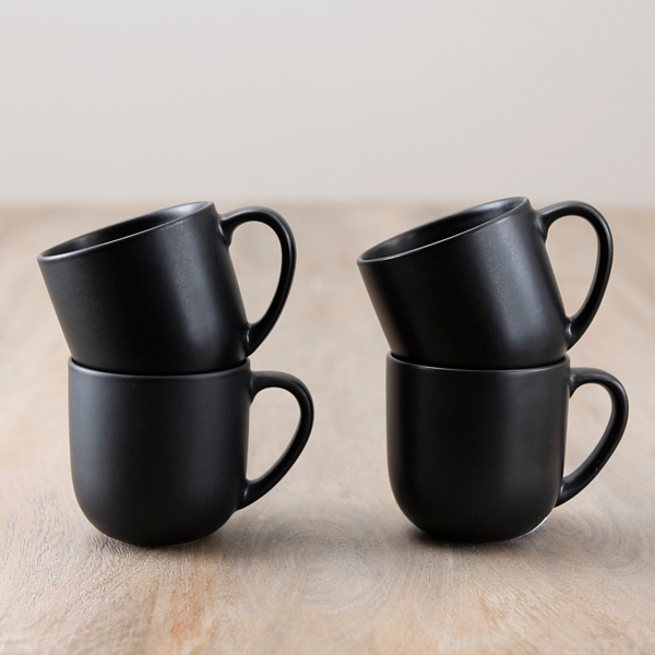 Coffee Mug Set 16 oz Coffee Mug Set of 6 Large Handles for Me Matte Black