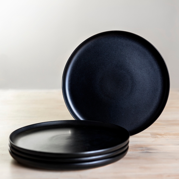 Matte Black Simple Things Salad Plates Set of 4 Kirklands Home