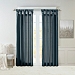 Blue Twist Top Curtain Panel, 95 in.