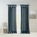 Blue Twist Top Curtain Panel, 108 in.