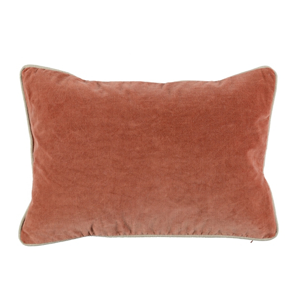 Velvet Terra Cotta Pillow, 14x20 in. Kirklands Home