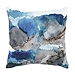 Blue and Gray Abstract Pillow