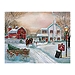 Christmas Tree Farm in Snow Canvas Art Print