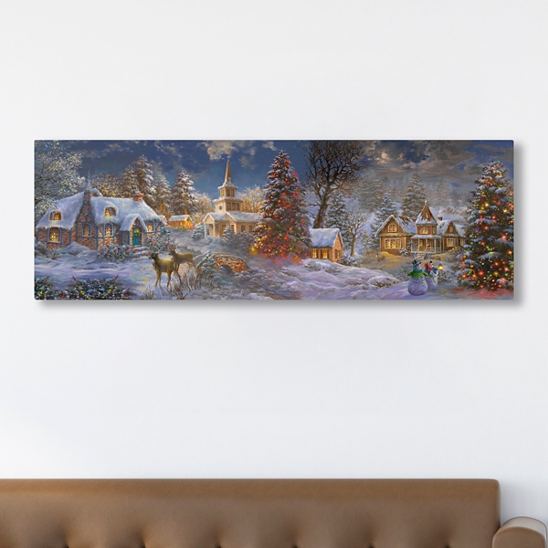 Stillness of Christmas Canvas Art Print