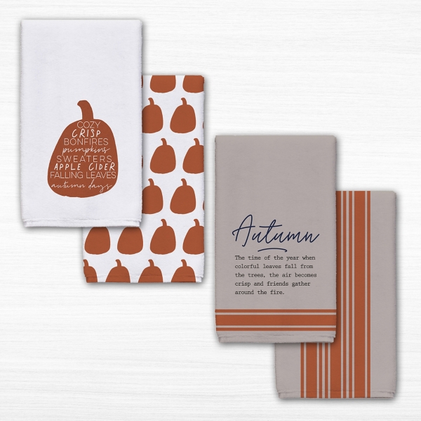 autumn kitchen towels