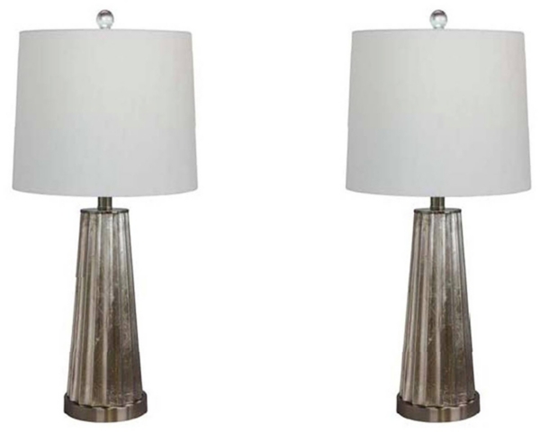 silver table lamps set of 2