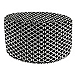 Black and White Hockley Outdoor Pouf