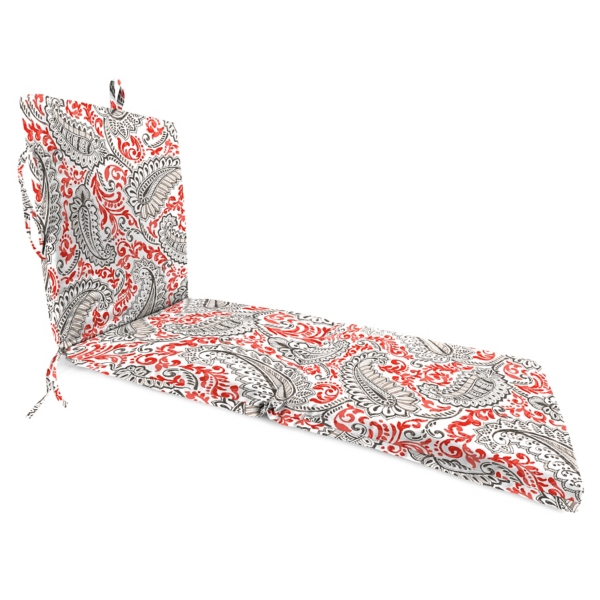 Shannon Indian Coral Outdoor Chaise Cushion Kirklands