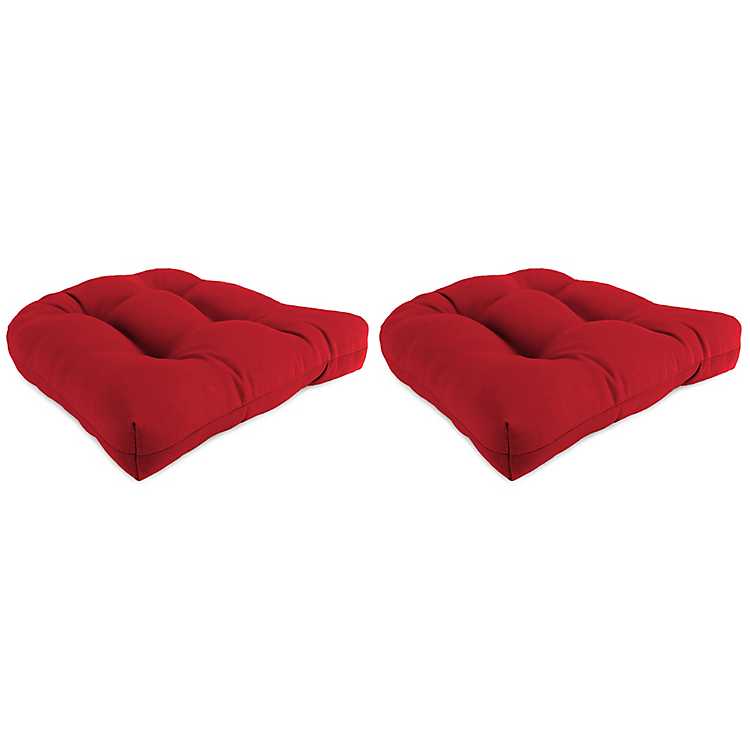Red Veranda Outdoor Wicker Cushions, Outdoor Wicker Chair Cushions 20 X 24