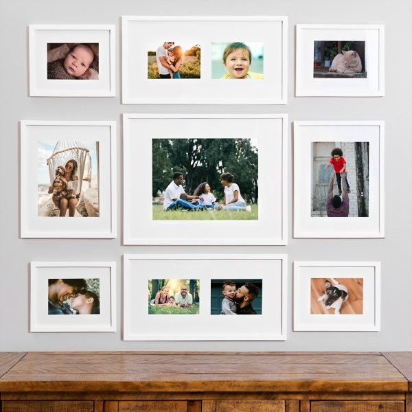 White Matted Picture Frames