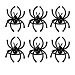 Black Matte Spider Napkin Rings, Set of 6